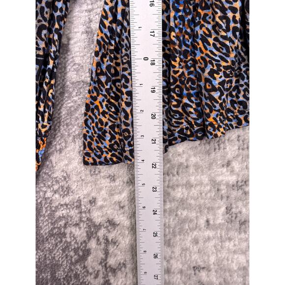 Anthropologie Top Medium Womens Blank London Leopard Print Long Sleeve Blouse - Picture 6 of 8